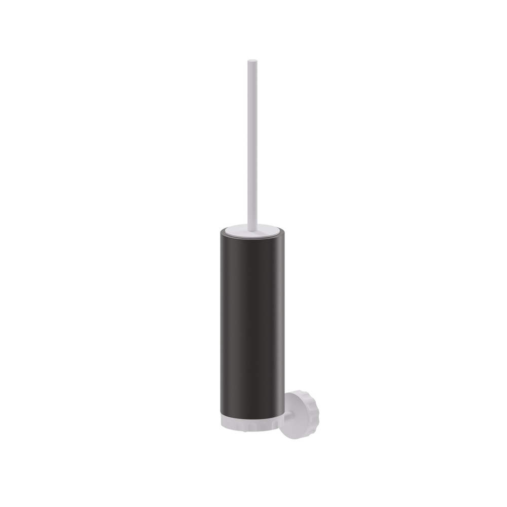 IONIKA Wall-Mounted Toilet Brush Holder With Brush Black Resin - Image 2