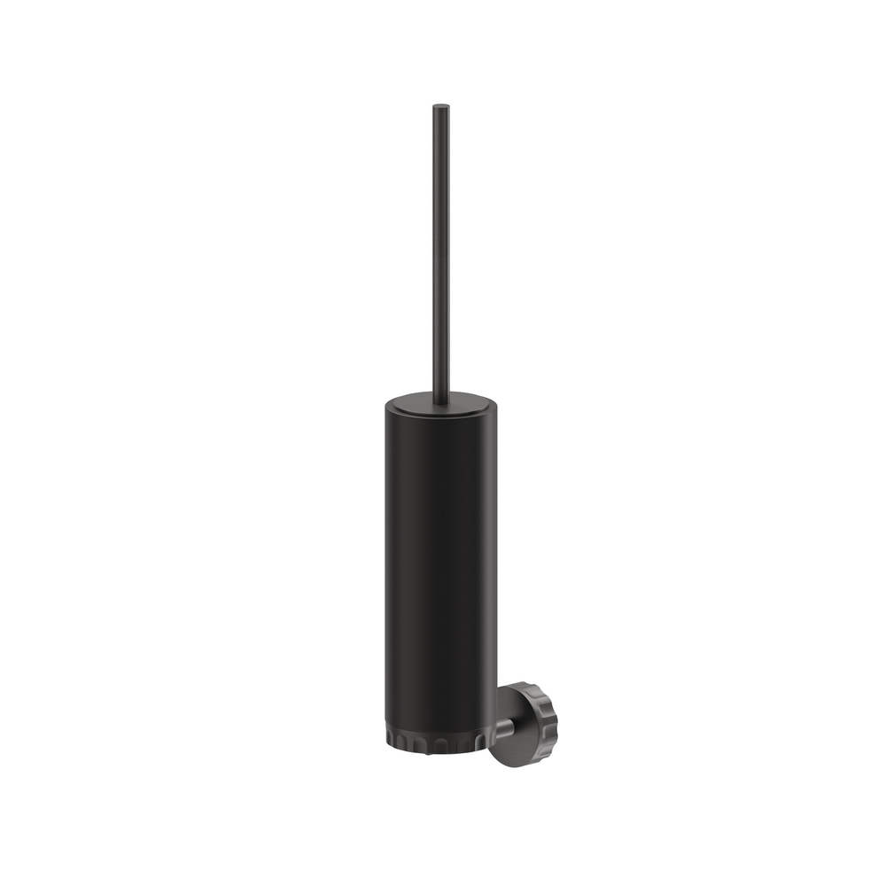 IONIKA Wall-Mounted Toilet Brush Holder With Brush Black Resin - Image 6
