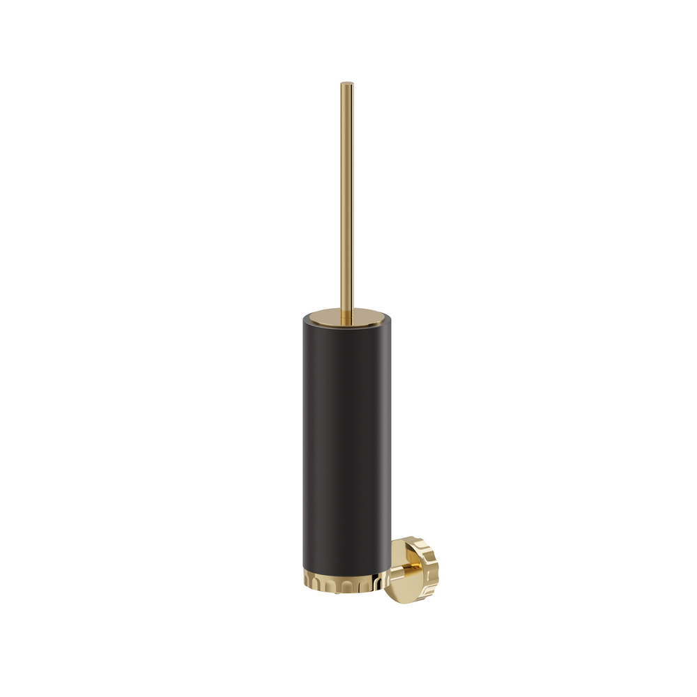 IONIKA Wall-Mounted Toilet Brush Holder With Brush Black Resin - Image 4