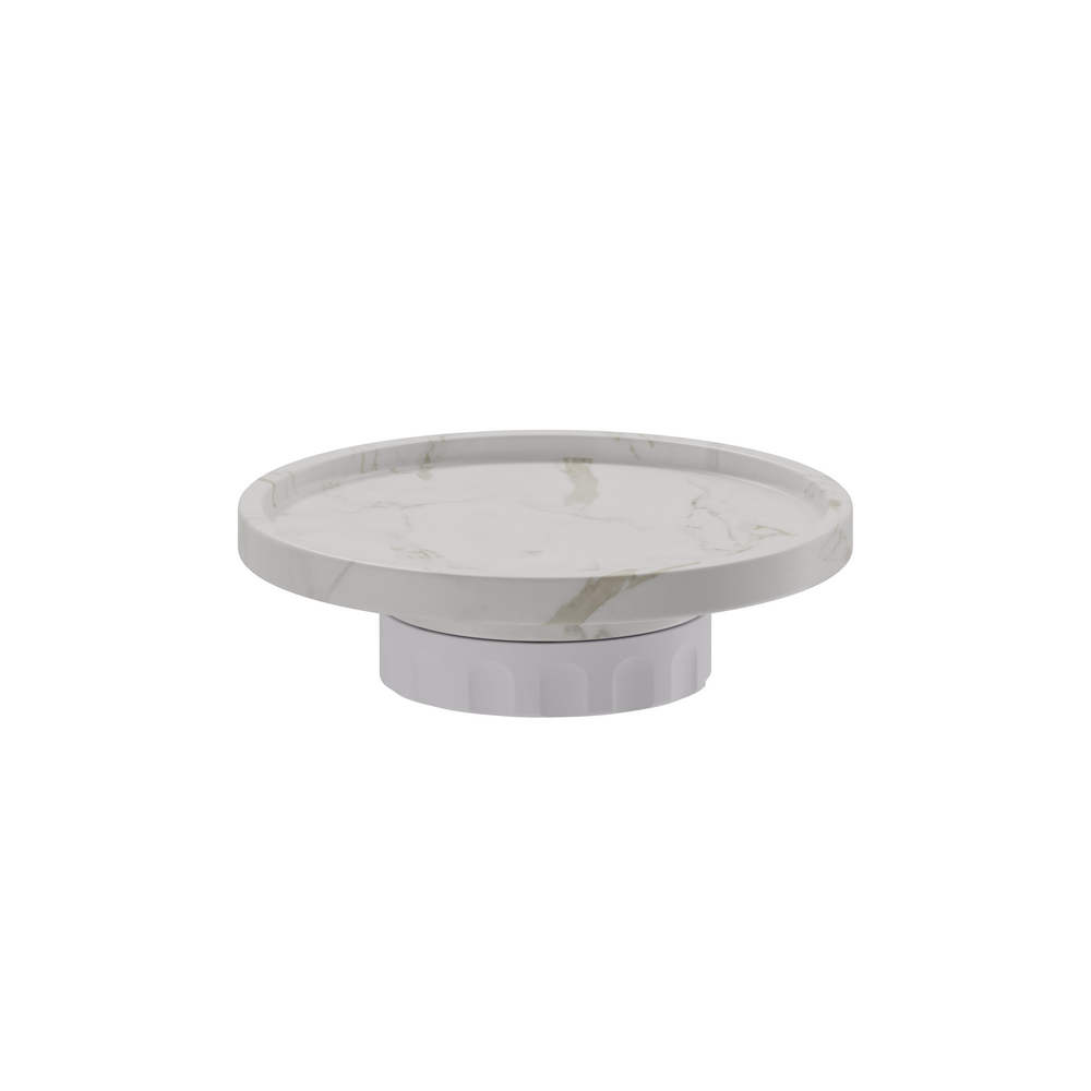 IONIKA Freestanding Soap Dish White Marble - Image 2